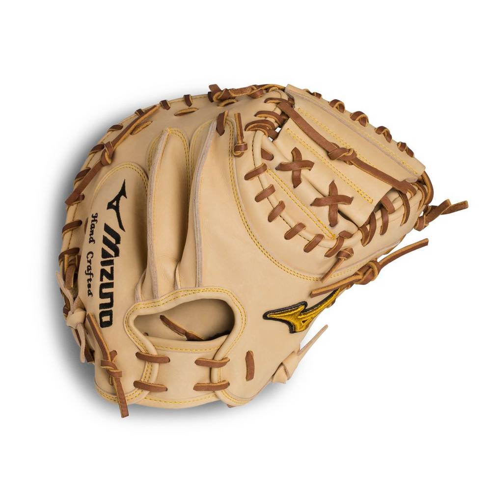 Mizuno Men's Pro Baseball Catcher’s Mitt 33.5" Brown (312584-EVP)